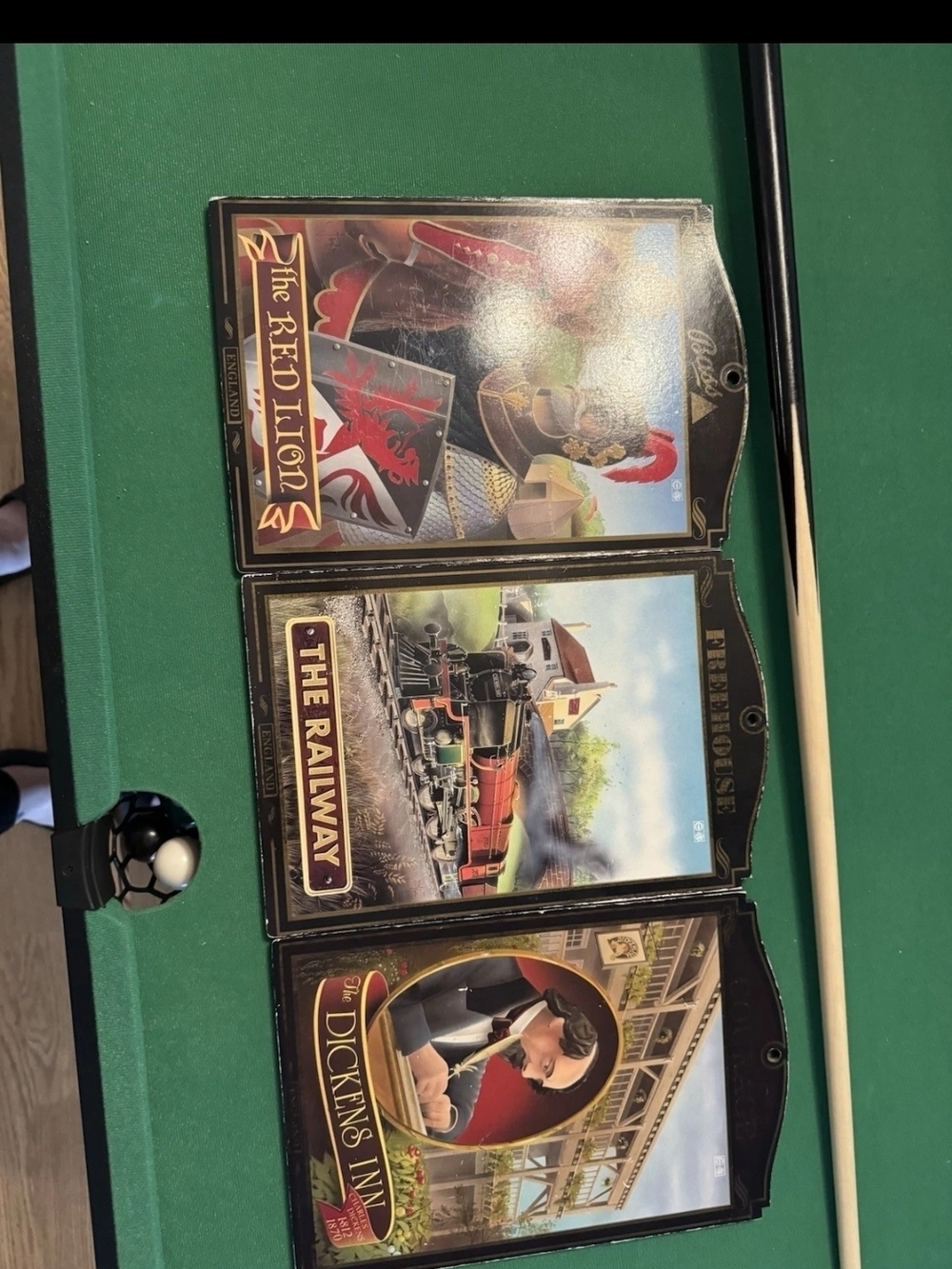 Bass Game Room Plaque Trio - Green, Red, Black